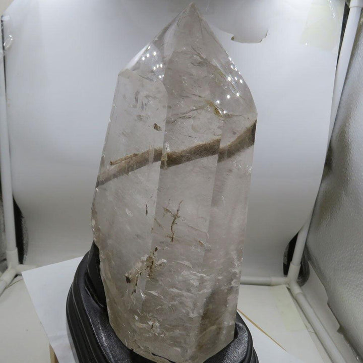 Huge Quartz with Tourmaline Crystal Tower