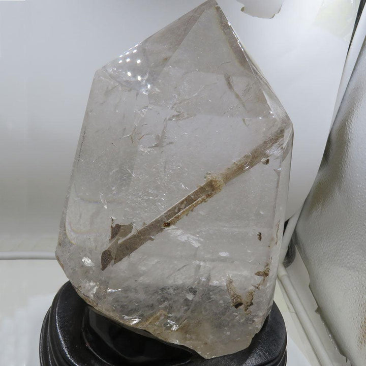 Huge Quartz with Tourmaline Crystal Tower