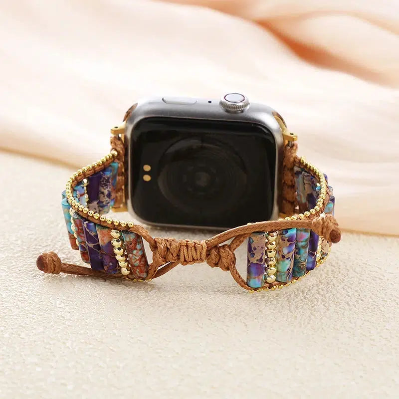 Imperial Jasper Adjustable iWatch Band