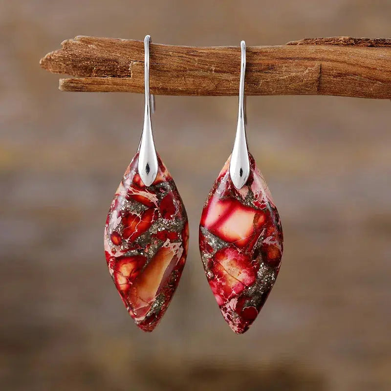 Imperial Jasper Drop Earrings