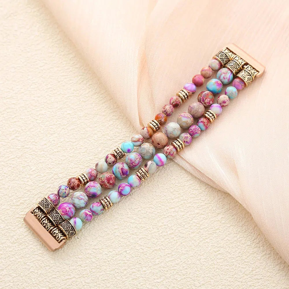 Imperial Jasper Smartwatch Beaded Band