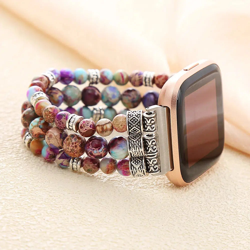 Imperial Jasper Smartwatch Beaded Band