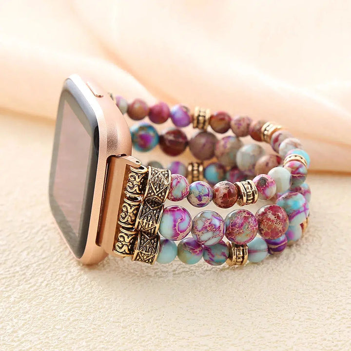 Imperial Jasper Smartwatch Beaded Band