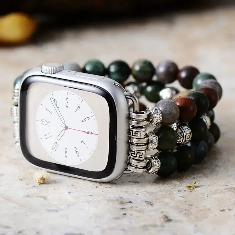 India Agate or Red Aventurine Apple iWatch Strap