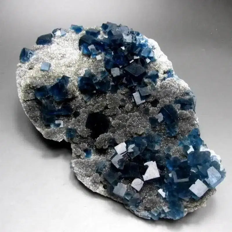 Indigo Blue Fluorite Cluster (Museum Quality)