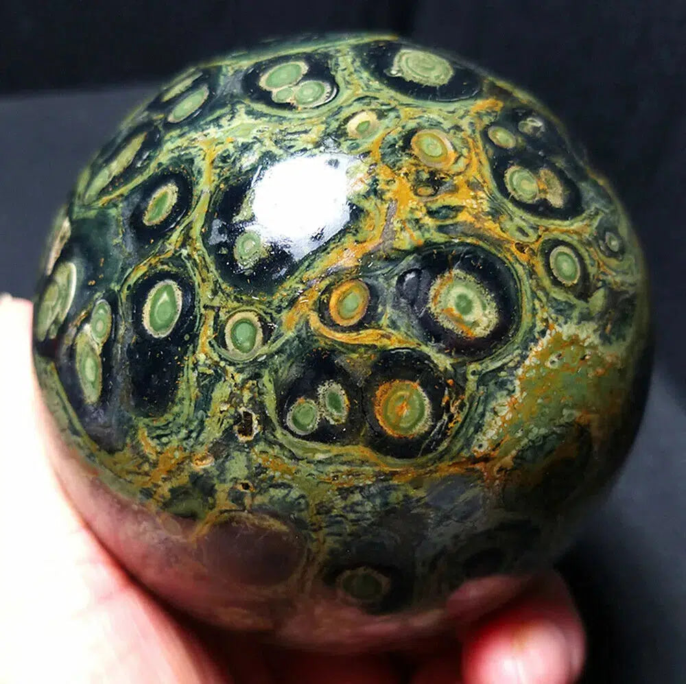 Kambaba "Peacock Eye" Jasper Sphere