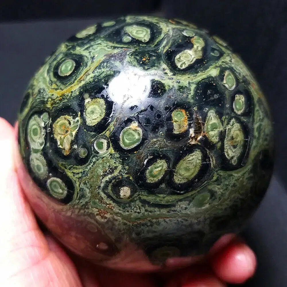 Kambaba "Peacock Eye" Jasper Sphere