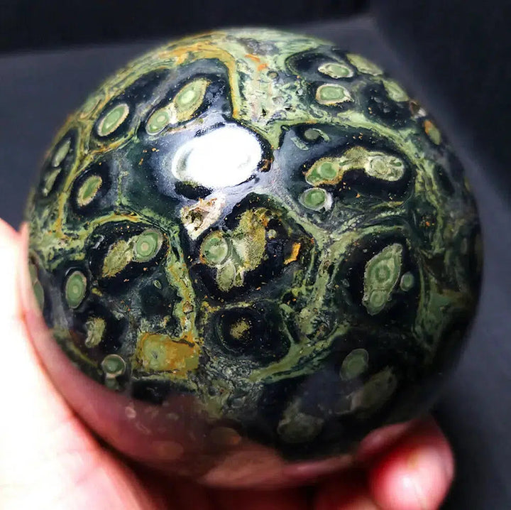 Kambaba "Peacock Eye" Jasper Sphere