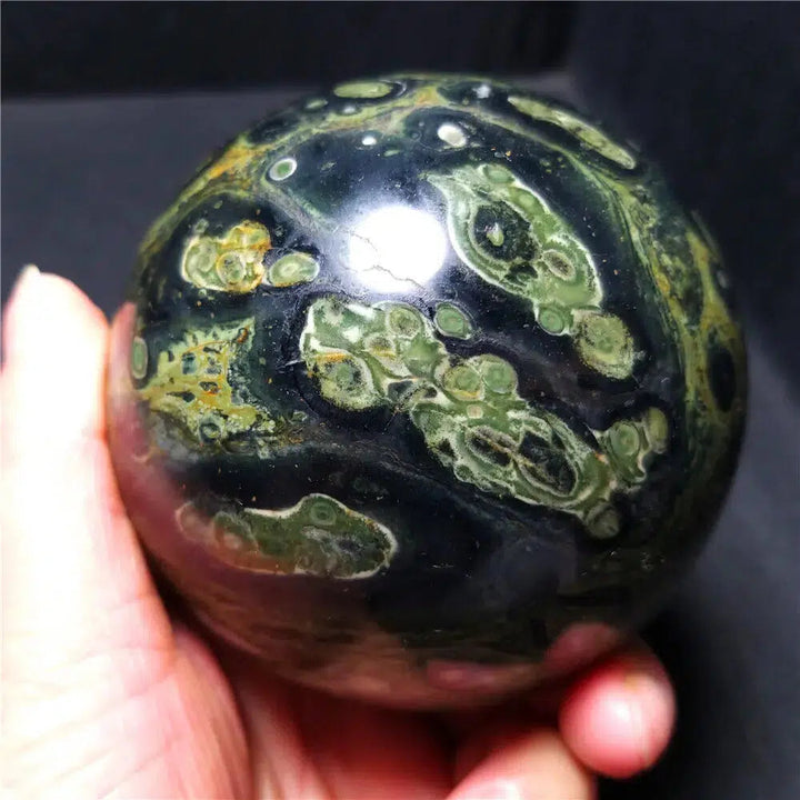 Kambaba "Peacock Eye" Jasper Sphere