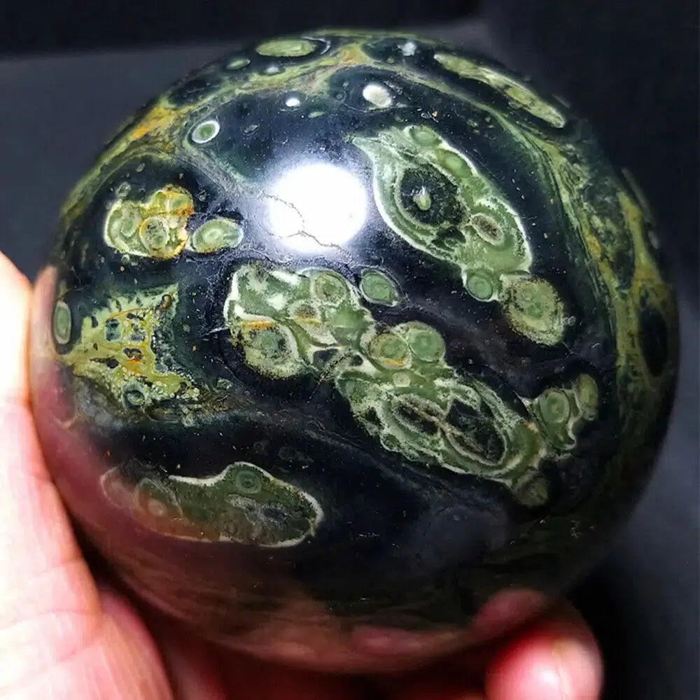 Kambaba "Peacock Eye" Jasper Sphere