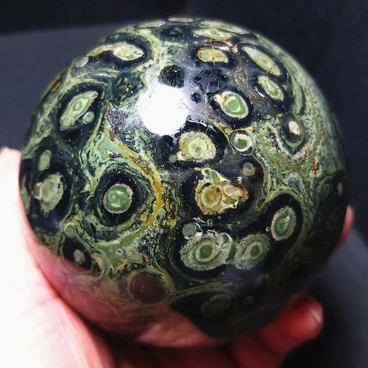 Kambaba "Peacock Eye" Jasper Sphere