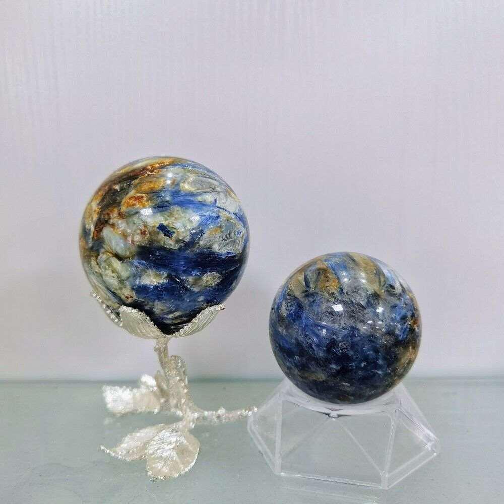 Kyanite Symbiotic Quartz Crystal Sphere