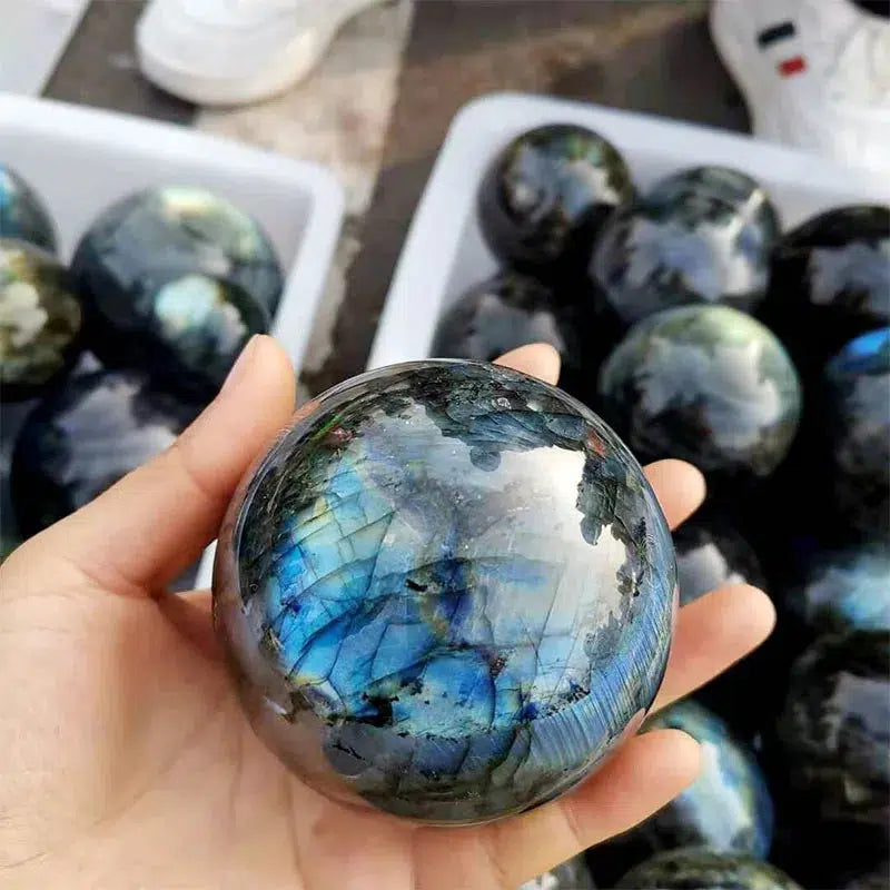 Labradorite Crystal Sphere