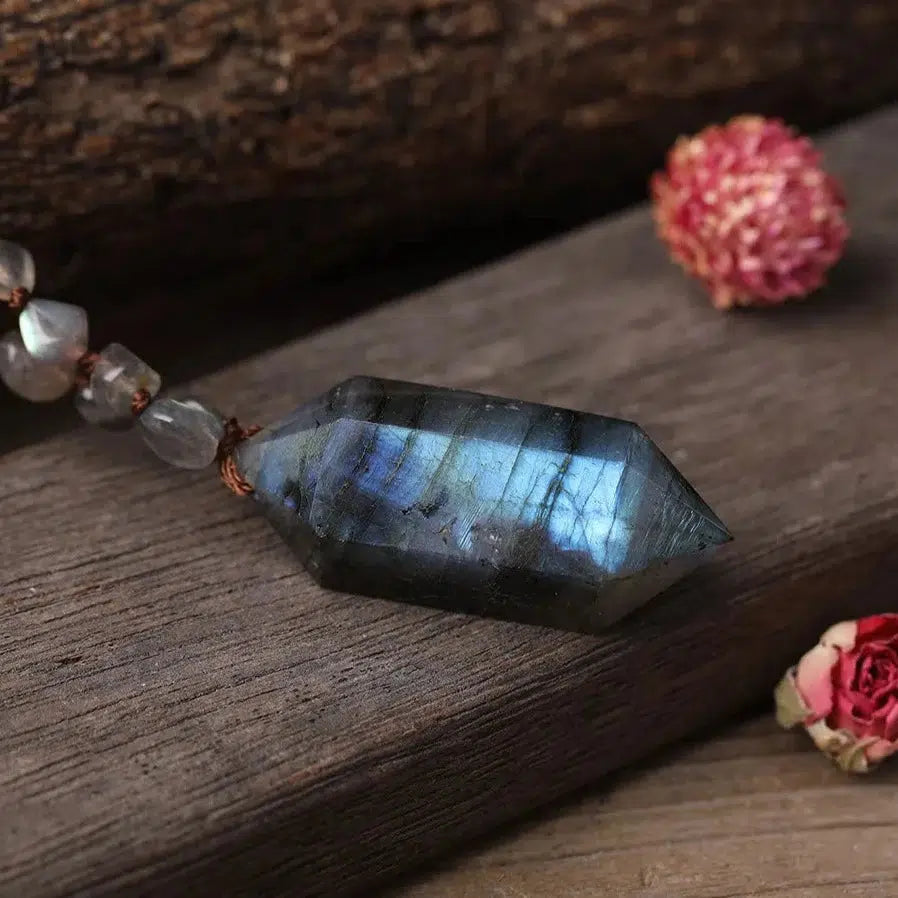 Labradorite Double Point Necklace