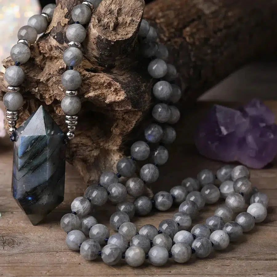 Labradorite Double Point Necklace