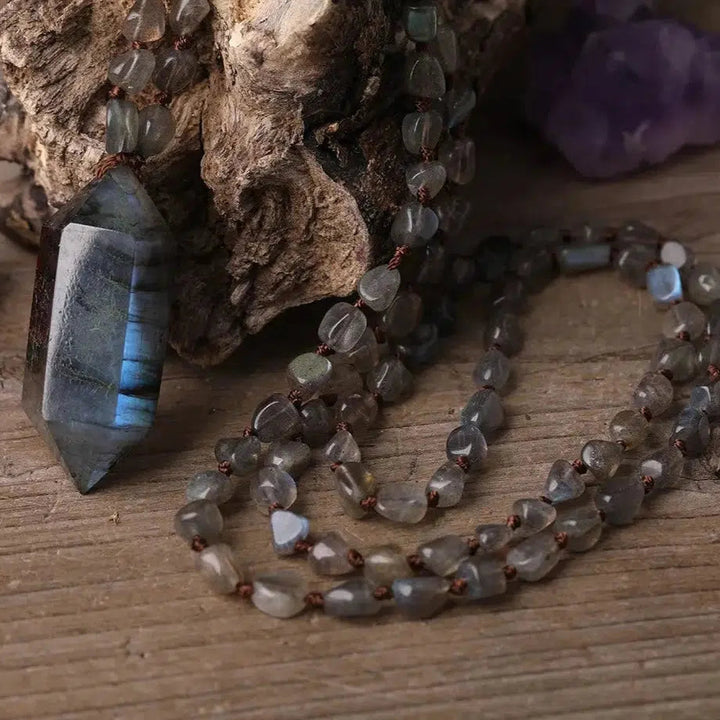 Labradorite Double Point Necklace