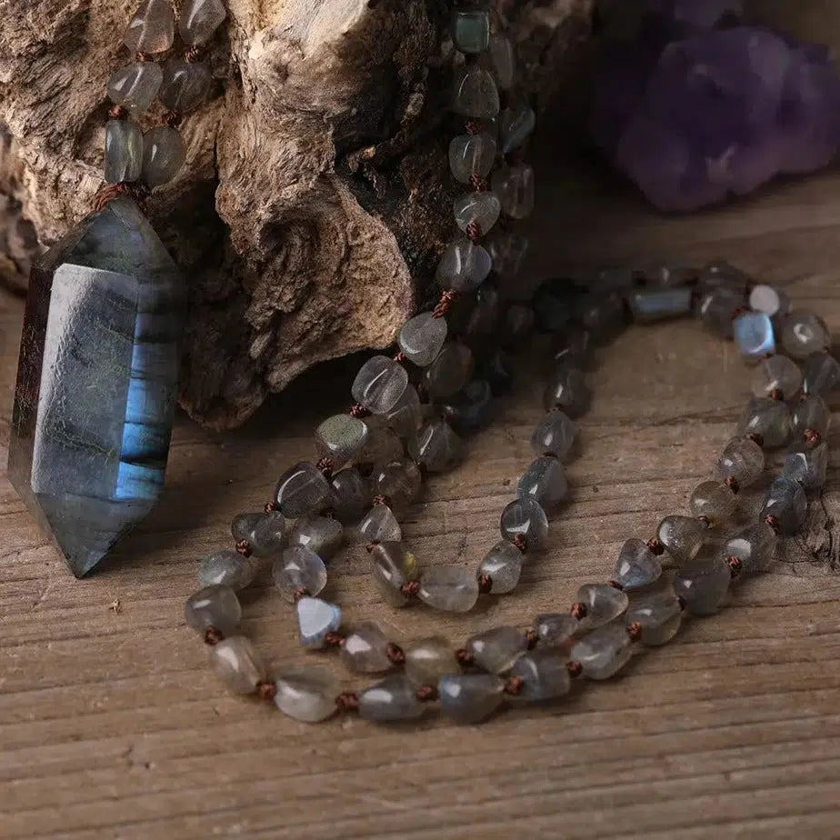 Labradorite Double Point Necklace