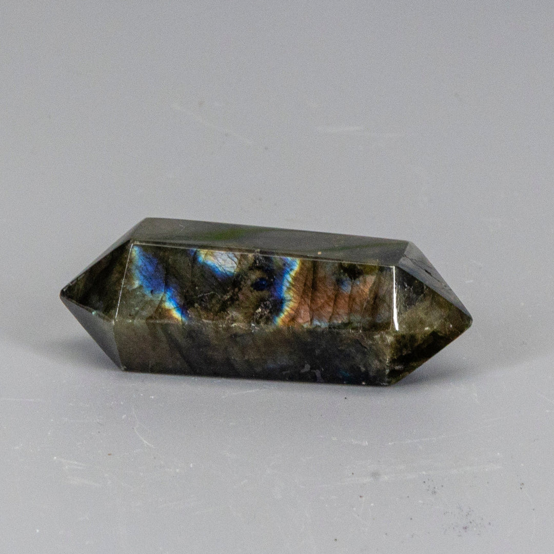 Labradorite Double Point-Points-Crystal Destiny-Labradorite-56g - 2.75"L x 1.00"W-Crystal Destiny
