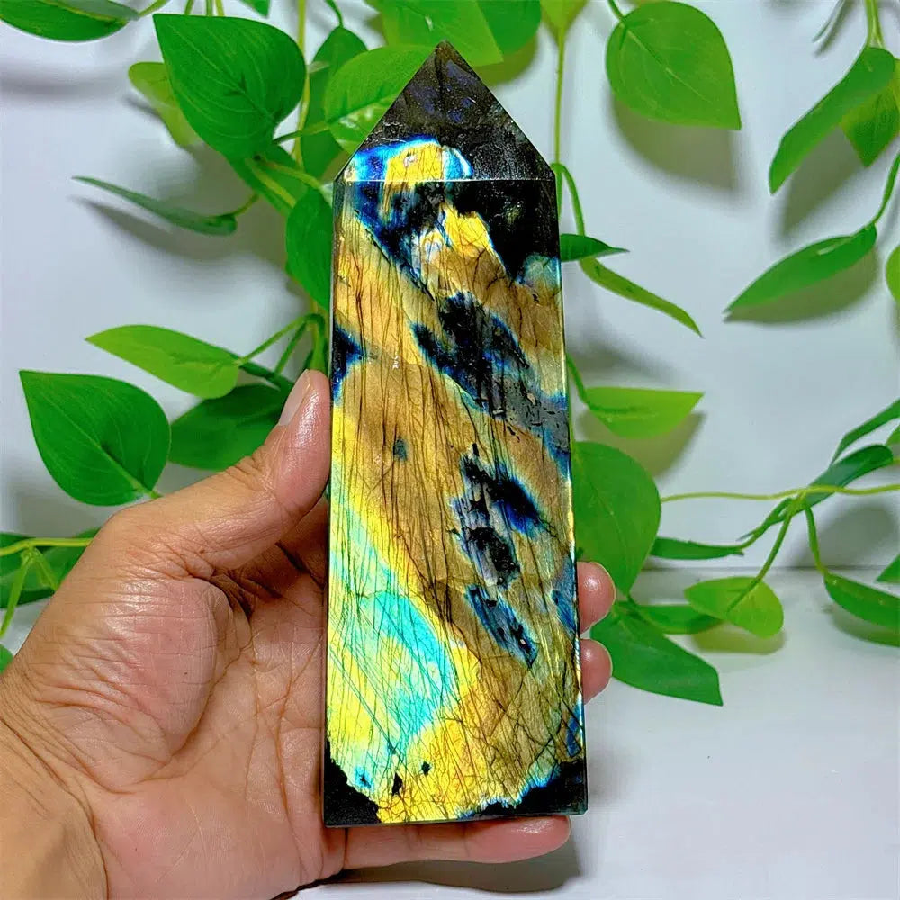 Labradorite Hot Flash Block Tower