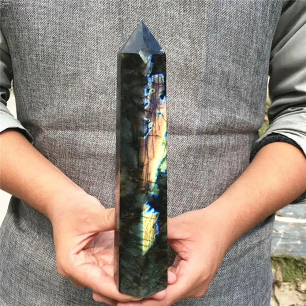 Labradorite Obelisk Crystal Tower