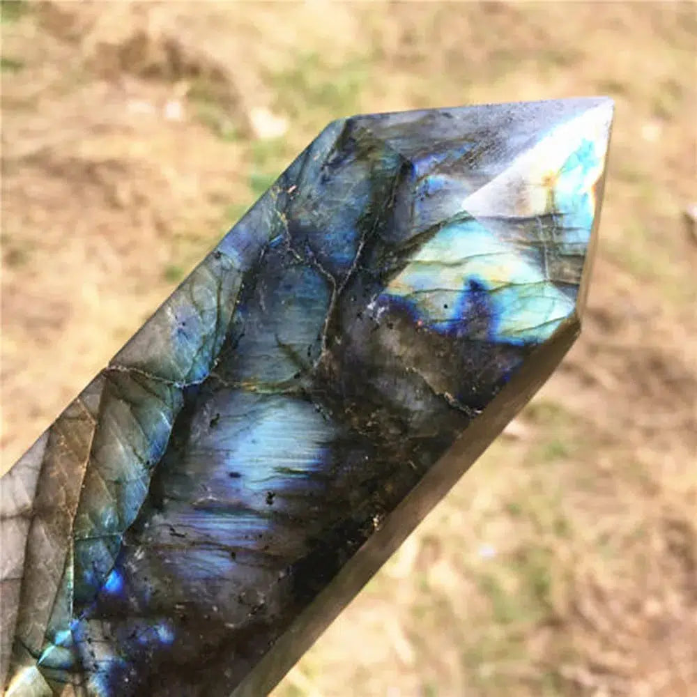 Labradorite Obelisk Crystal Tower