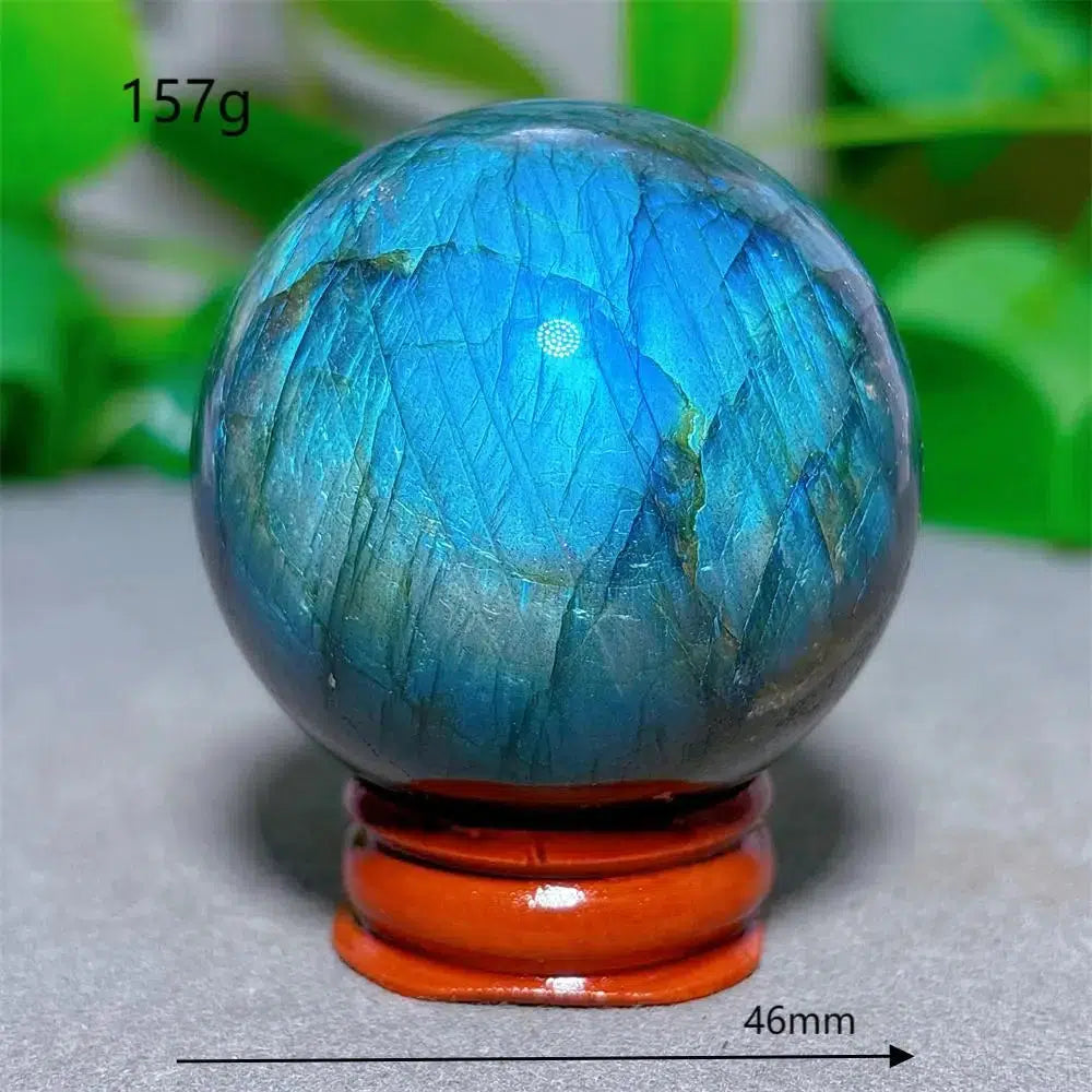 Labradorite Sphere + Stand