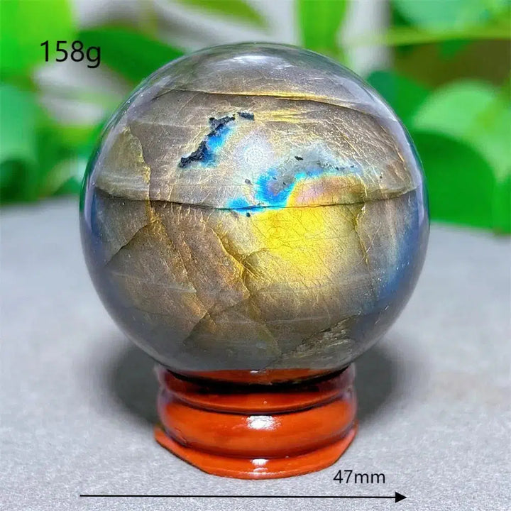 Labradorite Sphere + Stand