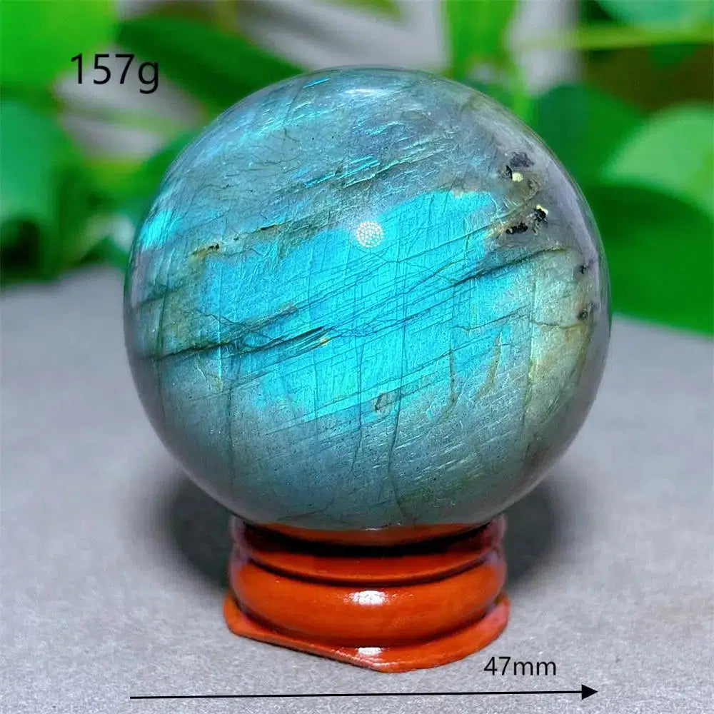 Labradorite Sphere + Stand