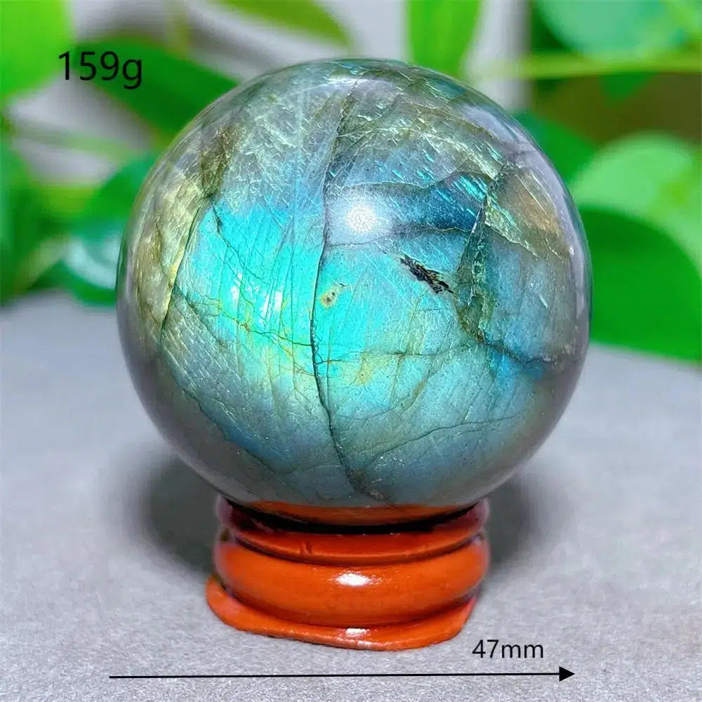 Labradorite Sphere + Stand