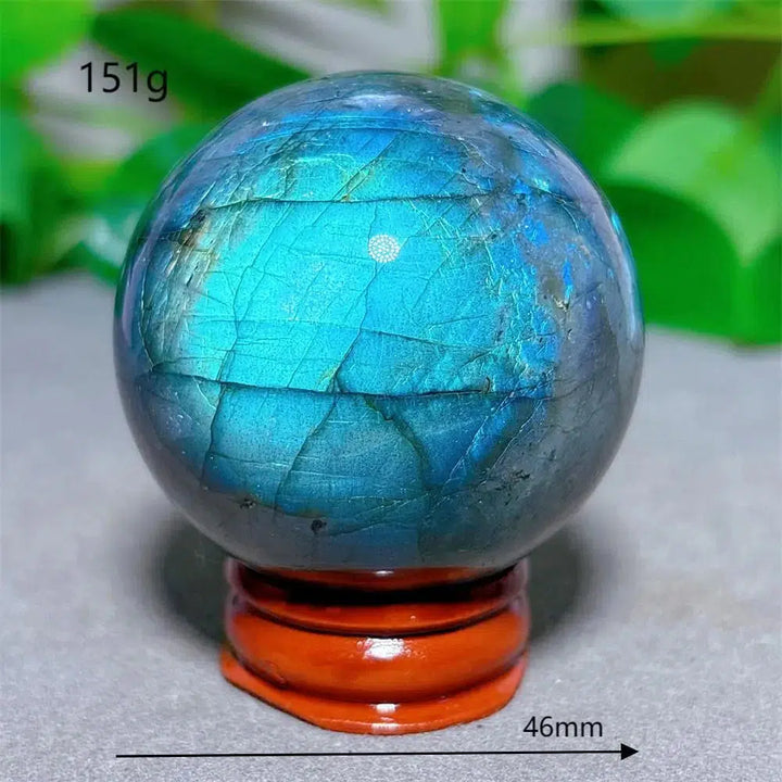 Labradorite Sphere + Stand