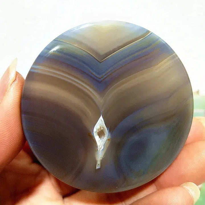 Lace Agate Druzy Palmstone