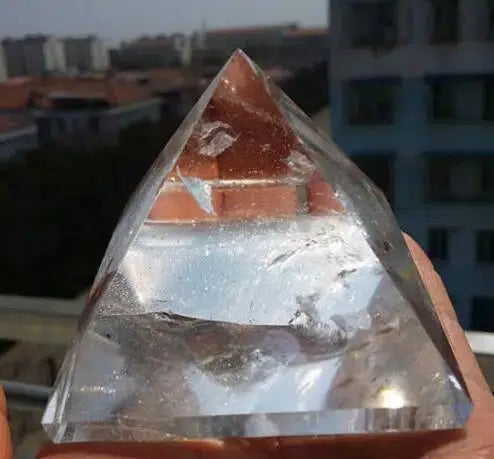 Large Clear Quartz Crystal Pyramid