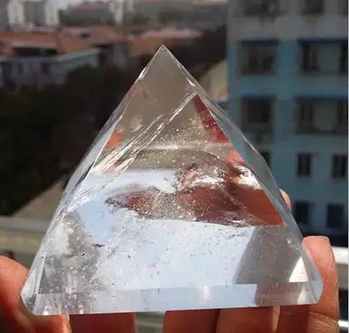 Large Clear Quartz Crystal Pyramid