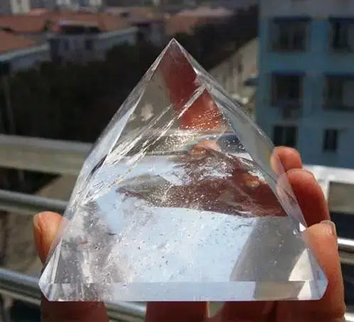 Large Clear Quartz Crystal Pyramid