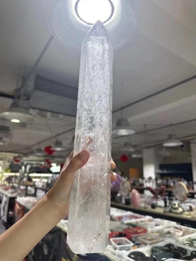 Large Clear Quartz Crystal Tower