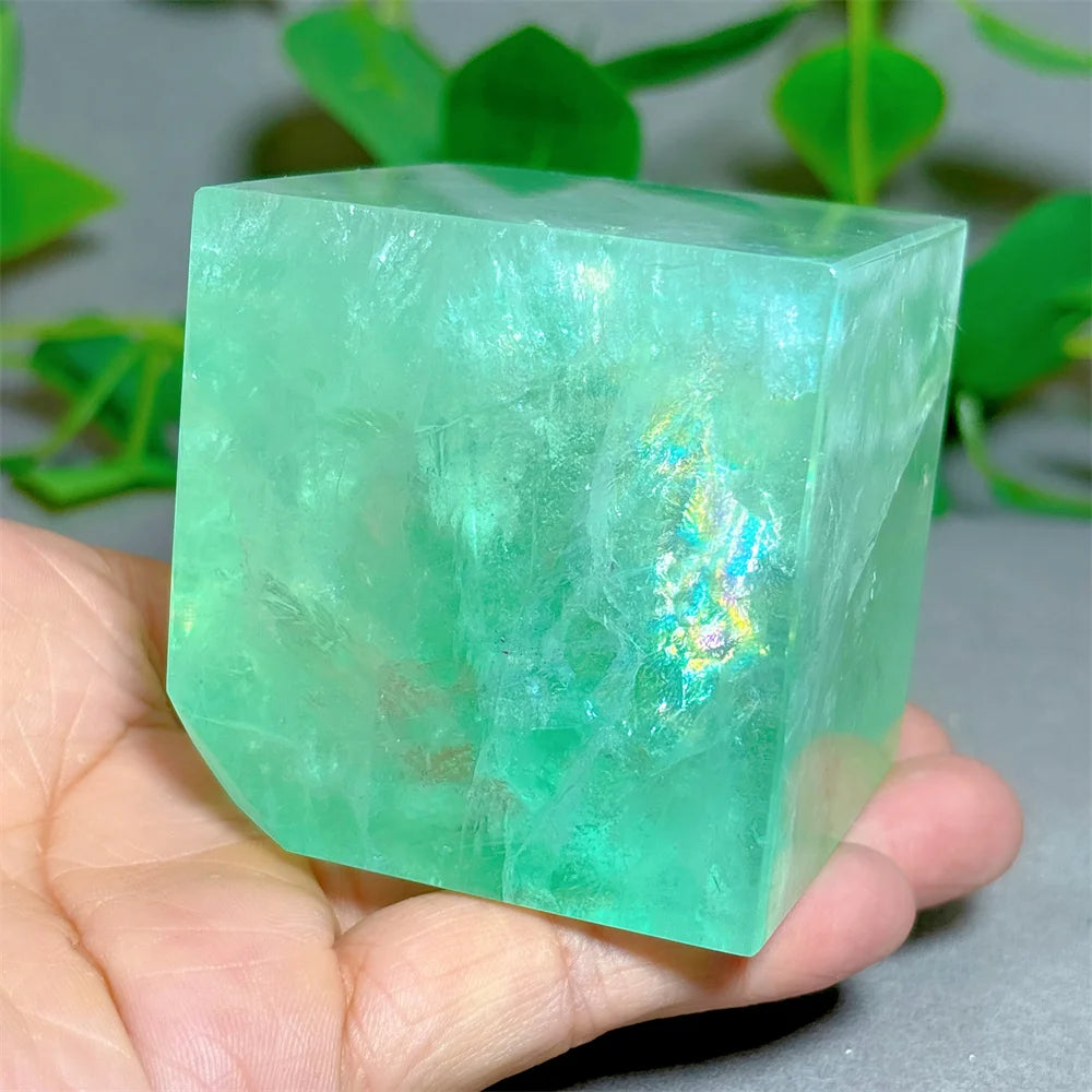 Large Fluorite Crystal Cube