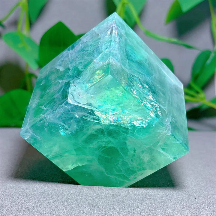 Large Fluorite Crystal Cube