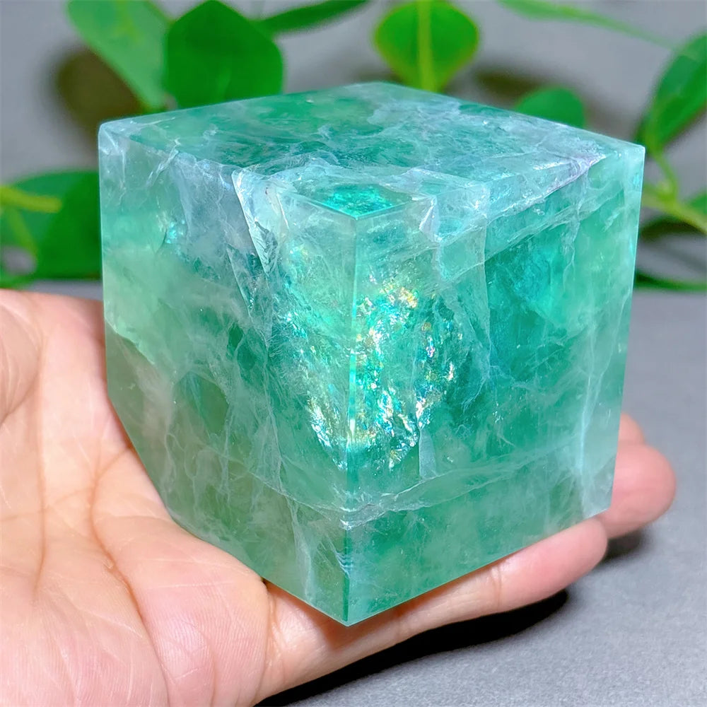 Large Fluorite Crystal Cube