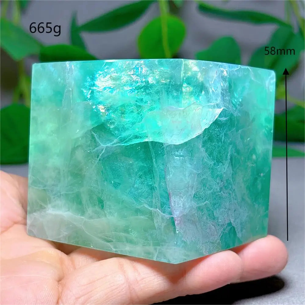 Large Fluorite Crystal Cube