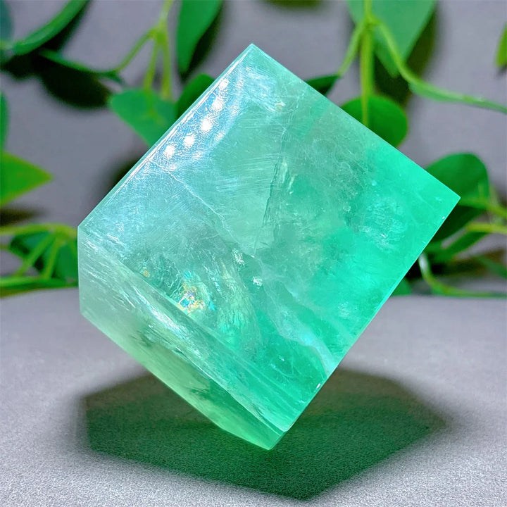 Large Fluorite Crystal Cube