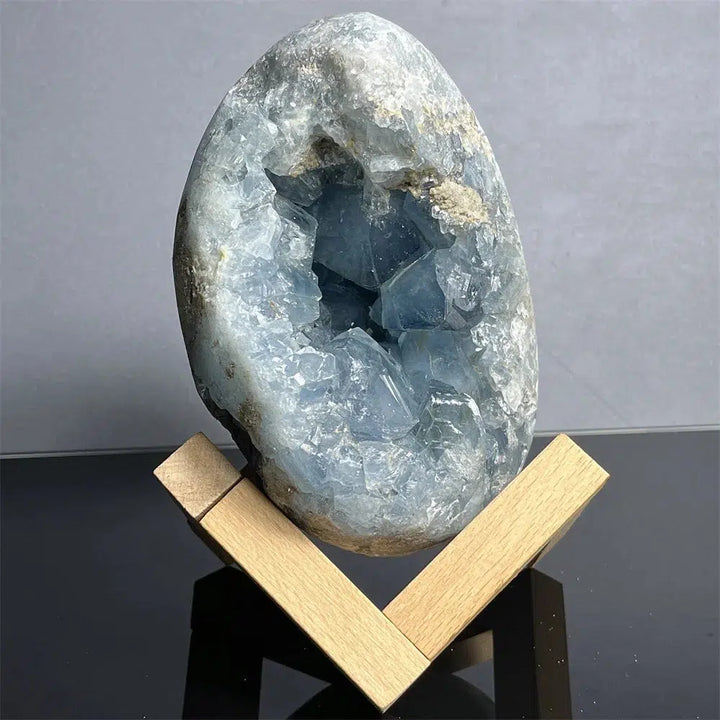 Large Natural Celesite Egg Geode