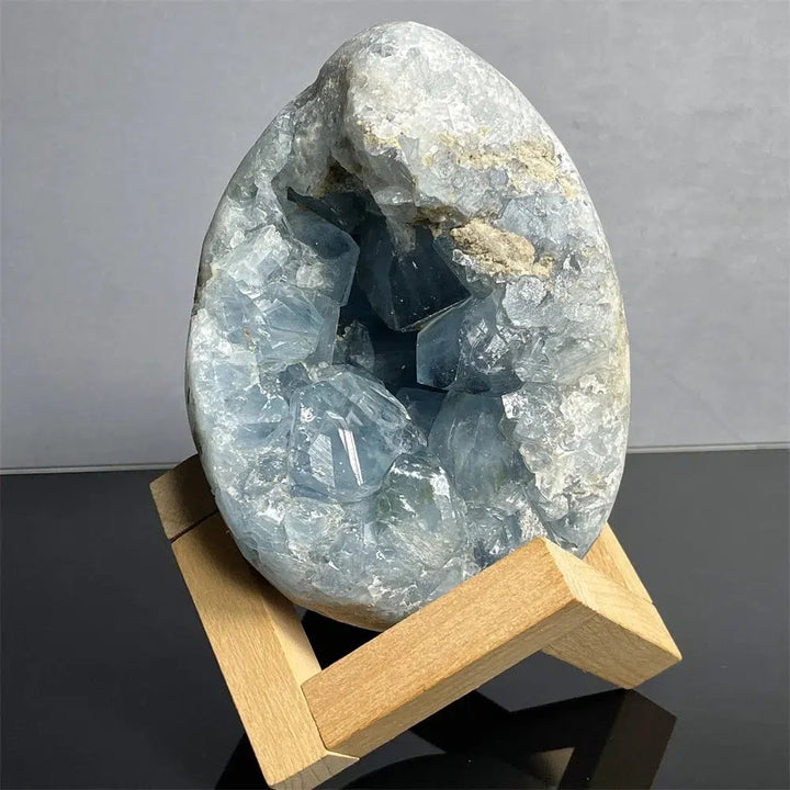 Large Natural Celesite Egg Geode