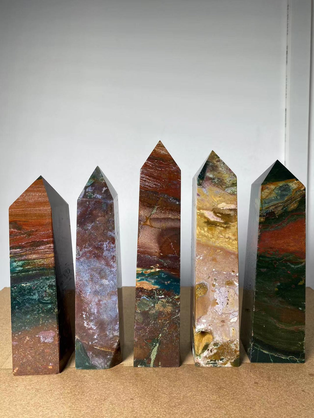 Large Ocean Jasper Crystal Tower