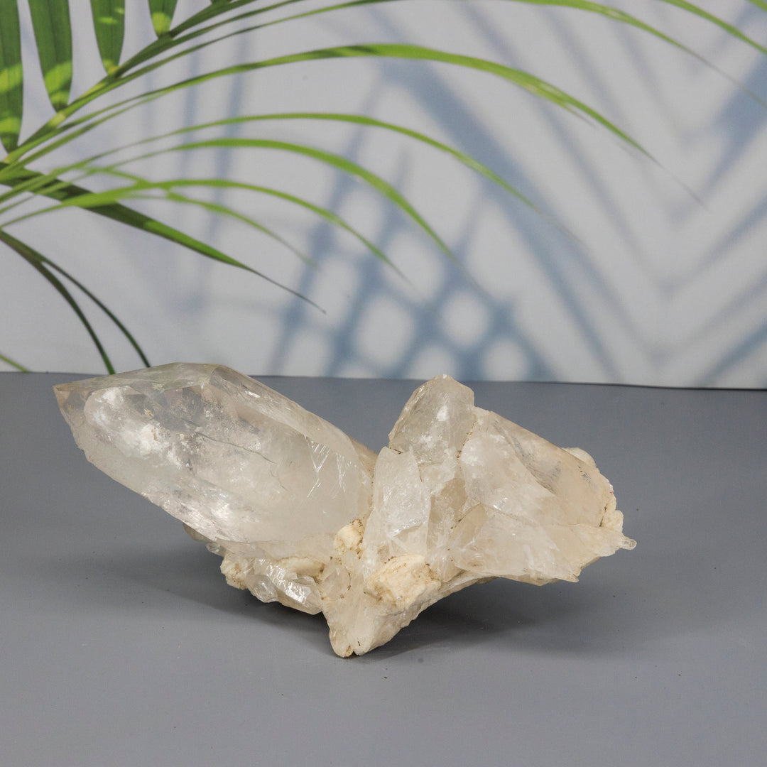 Large Quartz Point Cluster-Clusters-Crystal Destiny-Quartz-982g - 8.00"L x 3.5"W x 3.5"H-Crystal Destiny