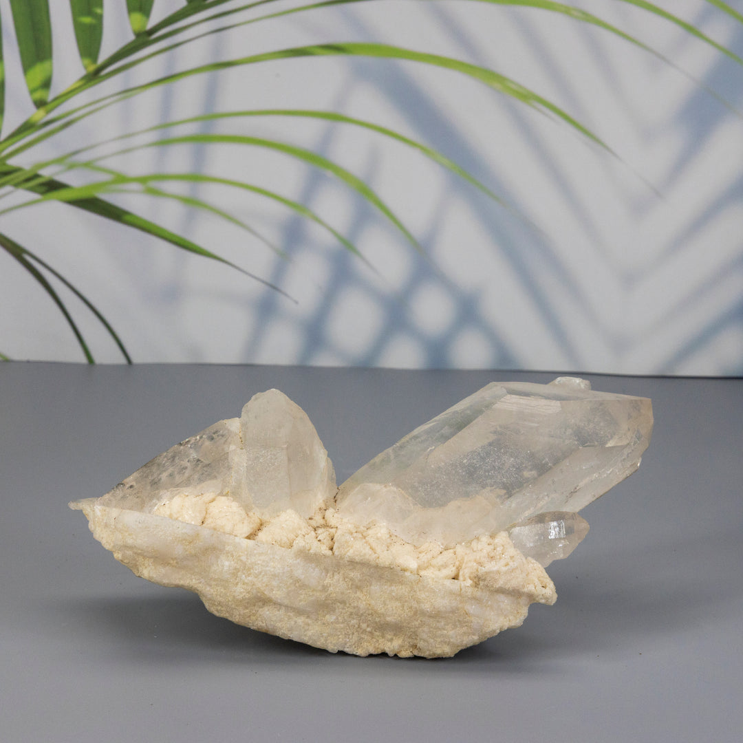Large Quartz Point Cluster-Clusters-Crystal Destiny-Quartz-982g - 8.00"L x 3.5"W x 3.5"H-Crystal Destiny