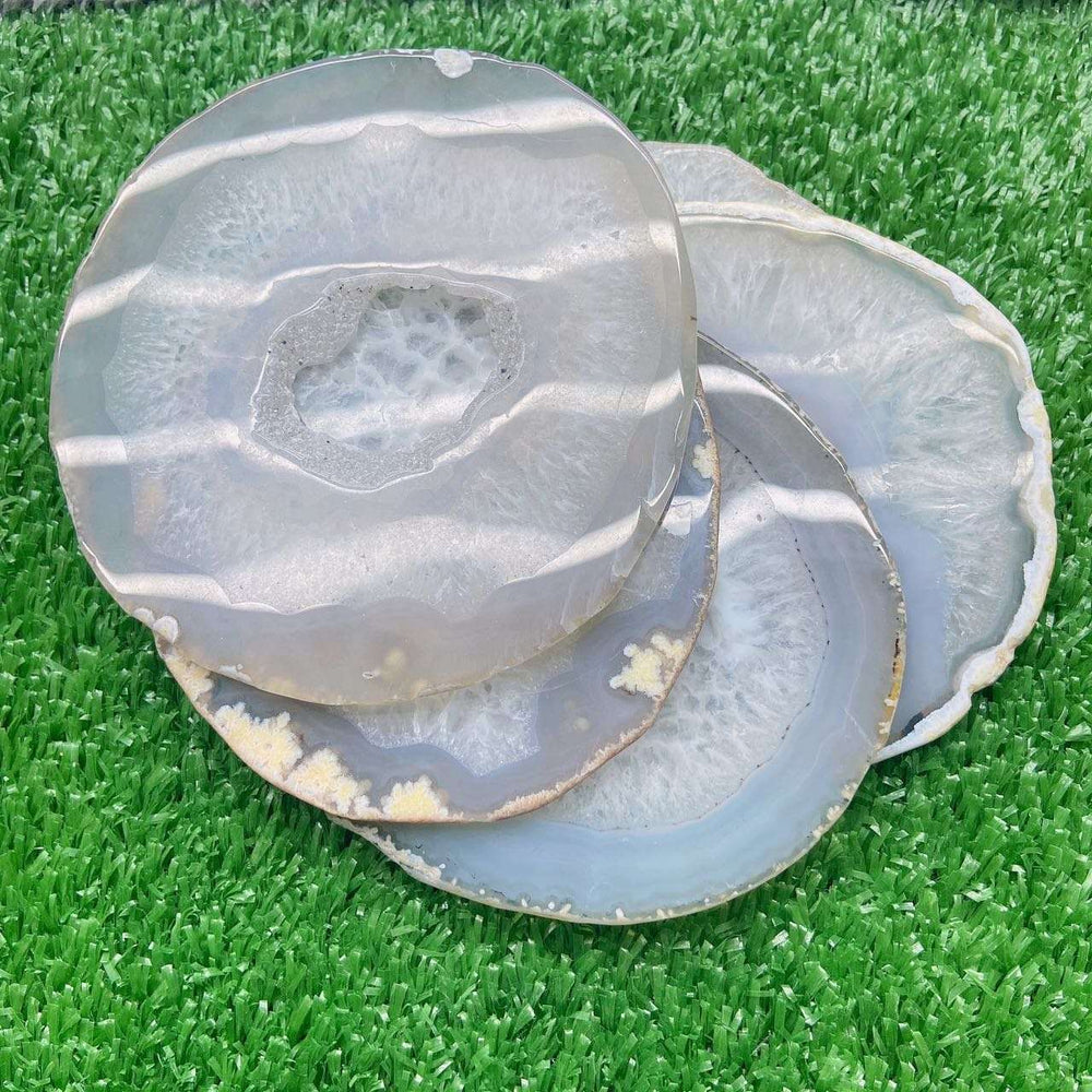 Large Undyed Agate Slice