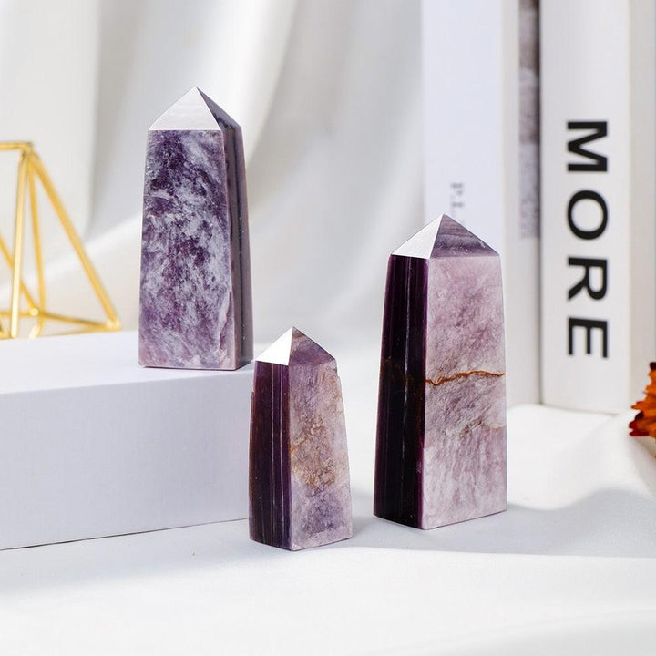 Lepidolite Crystal Tower