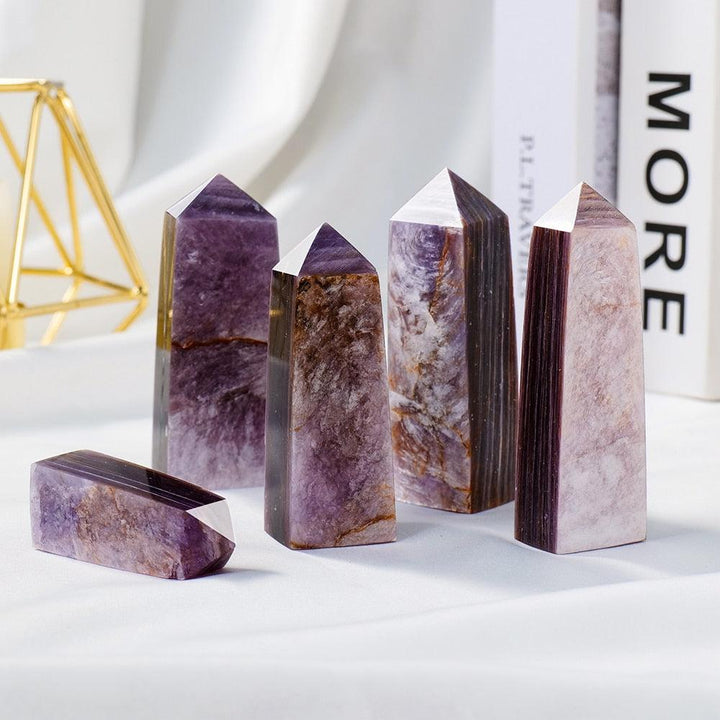 Lepidolite Crystal Tower