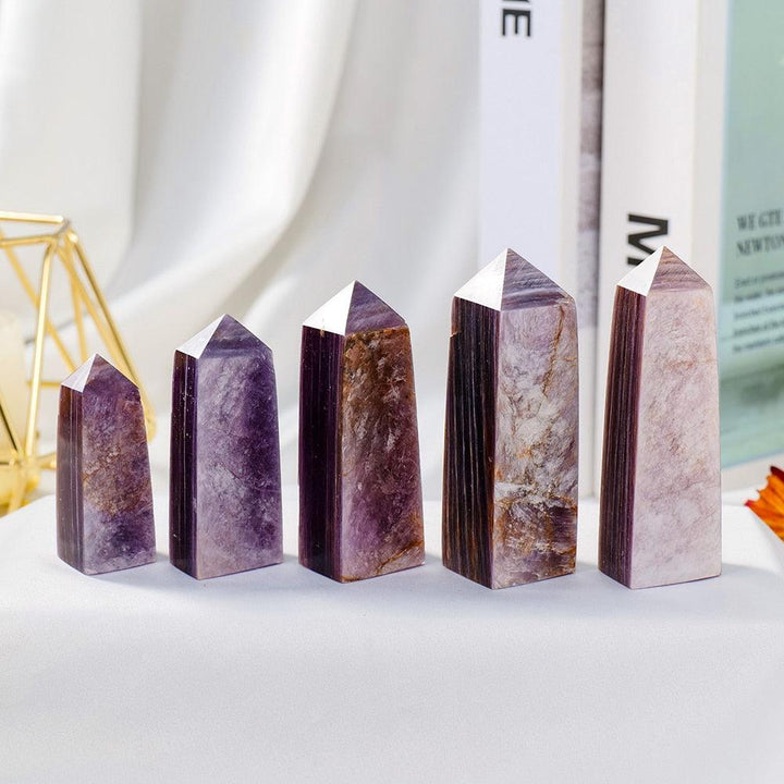 Lepidolite Crystal Tower