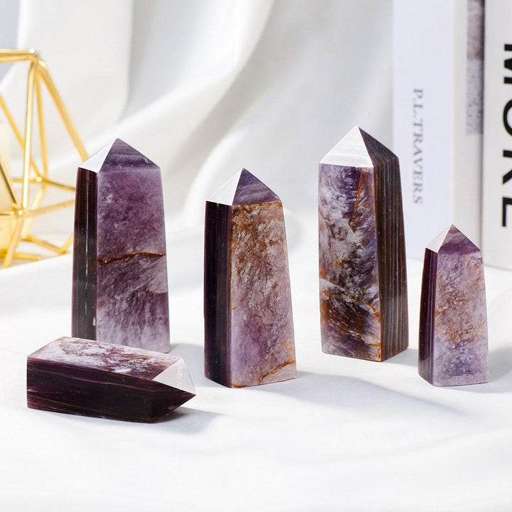 Lepidolite Crystal Tower